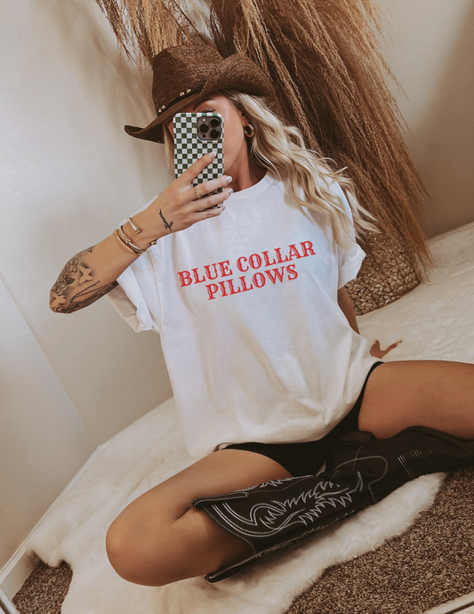 "Blue Collar Pillows"