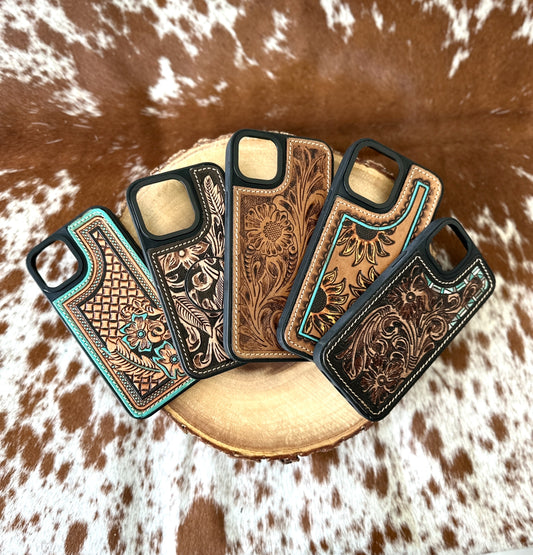 Hand Tooled Phone Case