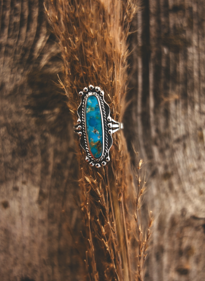 Genuine Turquoise Stone Ring #28