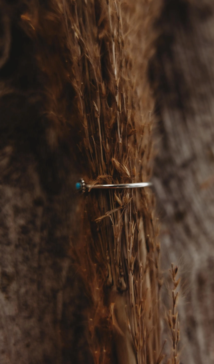 Genuine Turquoise Stone Ring #4